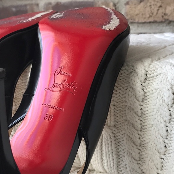 Christian Louboutin Peep Toe Sling Back - Picture 7 of 13